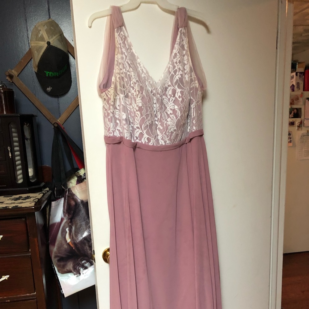 Azazie bridesmaid dress in mauve
